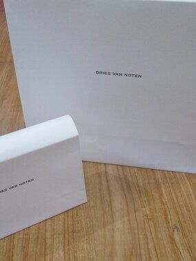 Dries Van Noten Big paper bag and small bag Great to show off! Great for closet